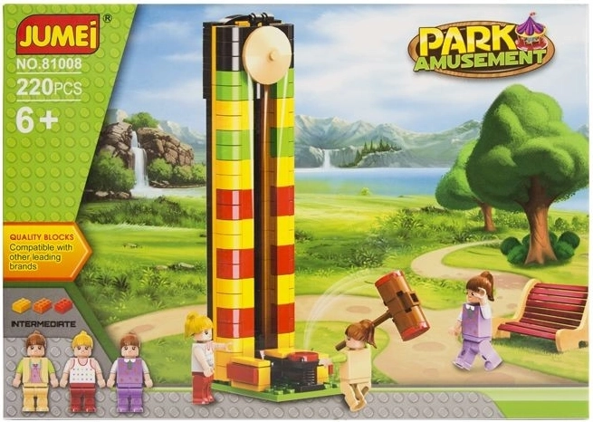 Klocki konstrukcyjne Jumei park rozrywki 220 elementów 30 × 21 cm - 1 sztuka