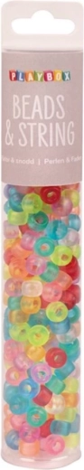Playbox kolorowe koraliki w tubie 250 szt. – matowe