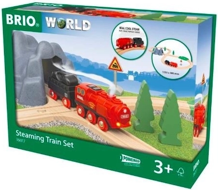 Brio world kolejka z lokomotywą parową