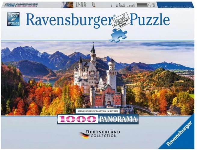 Ravensburger panoramiczne puzzle zamek Neuschwanstein 1000 elementów