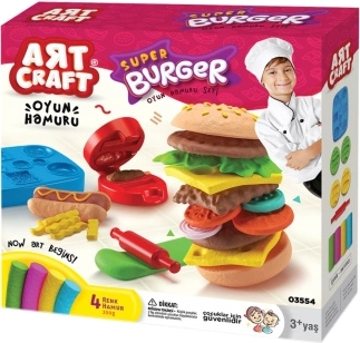 Zestaw kreatywny Art craft do modelowania hamburgera 200 g