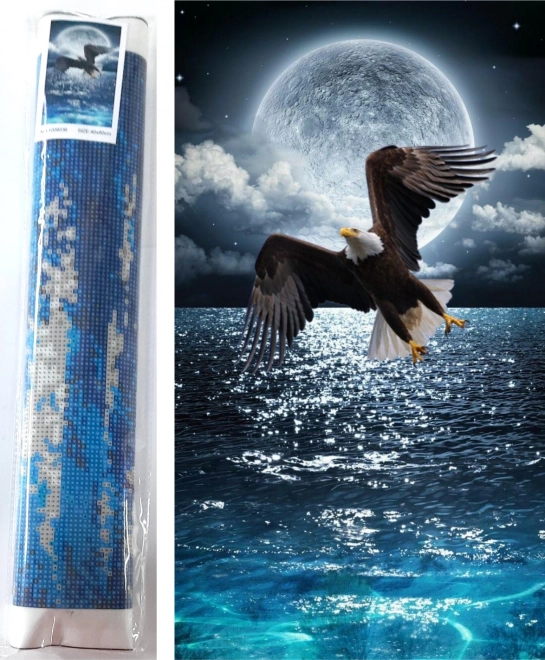 Diamentowe malowanie Nocny łowca 80 × 40 cm