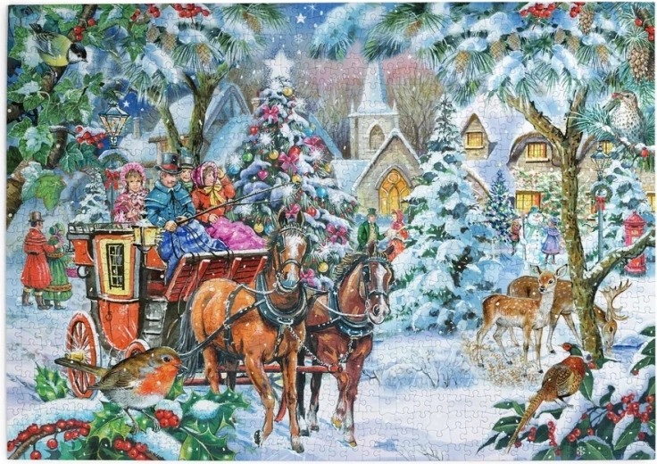 Puzzle House of Puzzles Towarzystwo w powozie, 1000 elementów