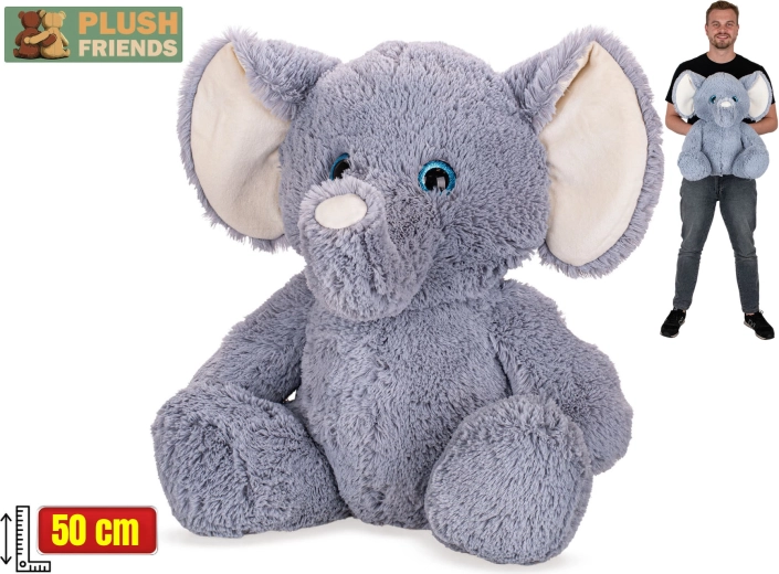 Plush Friends pluszowy słoń siedzący 50 cm