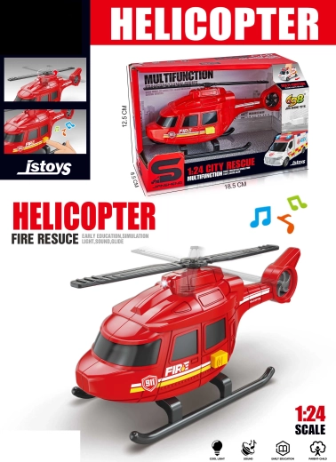 Zabawka helikopter ze świetlnymi i dźwiękowymi efektami
