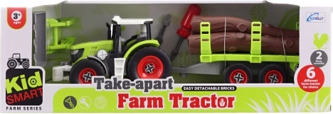 Traktor do skręcania z przyczepą