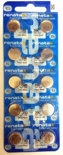 Renata 390 bateria do zegarków 1,55 V, 60 mAh, opakowanie 10 szt.