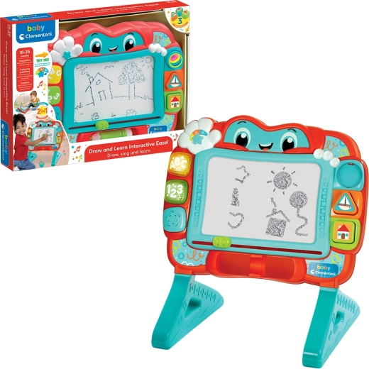 Baby Clementoni moja interaktywna magnetyczna tablica do rysowania 2w1