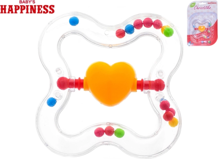 Grzechotka z obrotowym serduszkiem dla niemowląt