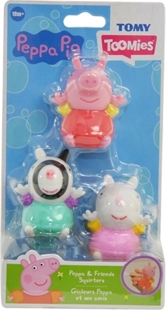 TOMY Świnka Peppa figurki do kąpieli zestaw 3 szt.