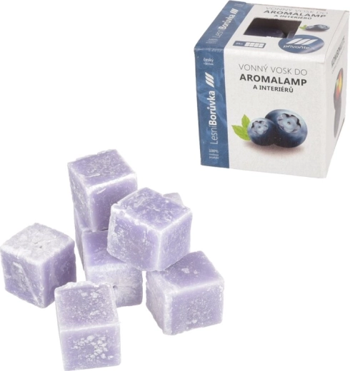 Woskowe kostki zapachowe do aromalampy – borówka (8 szt.)