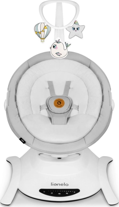 Lionelo huśtawka dla niemowląt Bella szary beton