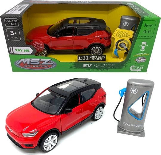 Metalowy model 1:32 Volvo XC40 Recharge ze światłami i dźwiękami