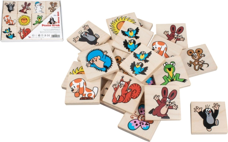 Pexeso KRETEK – drewniana gra towarzyska