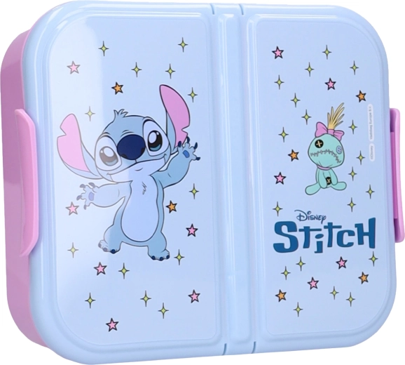 Śniadaniówka Disney Stitch Eat Yum Repeat z 3 przegródkami 15 × 18 × 5 cm