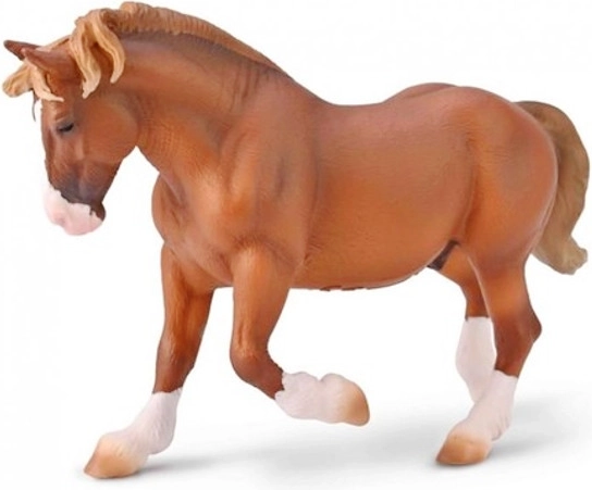 Koń rasy bretońskiej, maść bułana – figurka COLLECTA