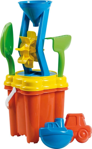 ANDRONI zestaw do piasku z młynkiem, 7‑elementowy