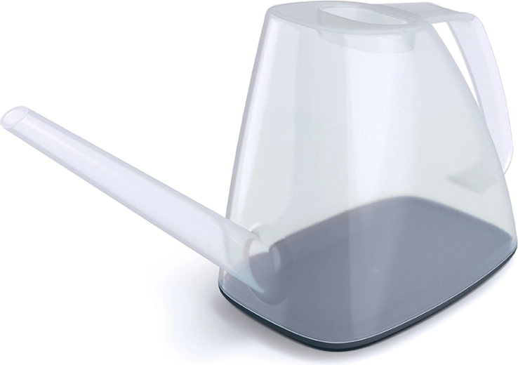 Konewka do podlewania Rivo 1,7 l – transparentna z antracytową pokrywką