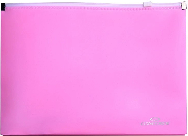 Teczka na dokumenty z zamkiem A5, pastelowy róż, CONCORDE