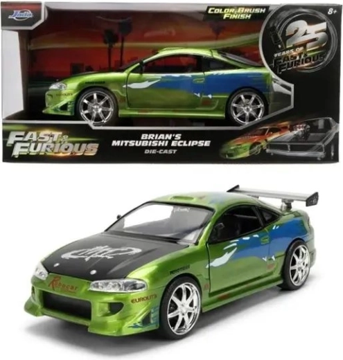 Jada metalowy model Mitsubishi Eclipse 1995 z filmu Szybcy i wściekli w skali 1:24