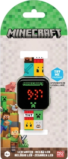 Cyfrowy zegarek LED Minecraft