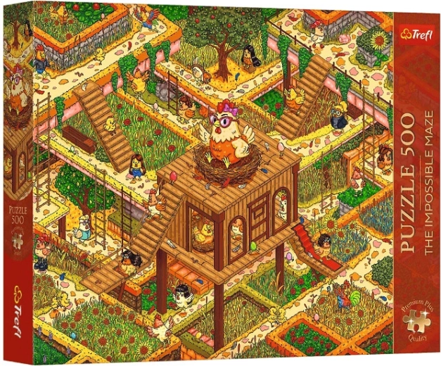 Puzzle Premium Plus 500 elementów – Zabawne kurczaczki