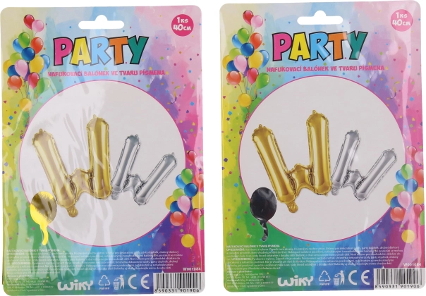 Nadmuchiwany balonik w kształcie litery W