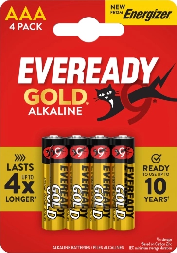 Baterie AAA ENERGIZER Eveready Gold, 4 szt.