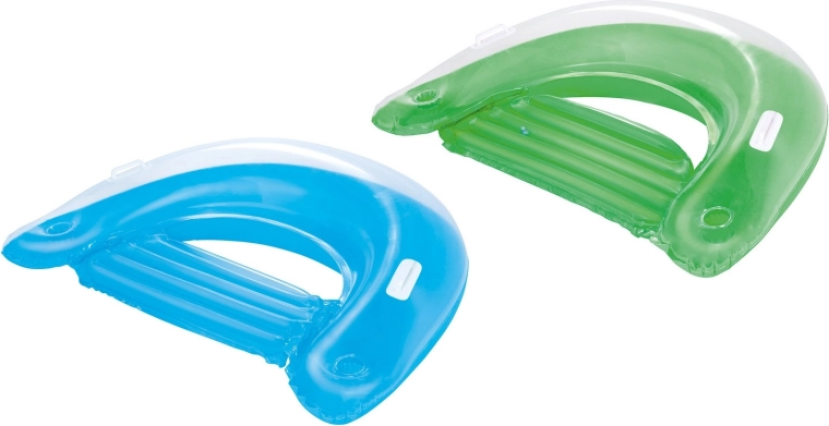 Nadmuchiwany fotel wodny z uchwytami i uchwytami na napoje 152 × 99 cm Bestway zielony/niebieski