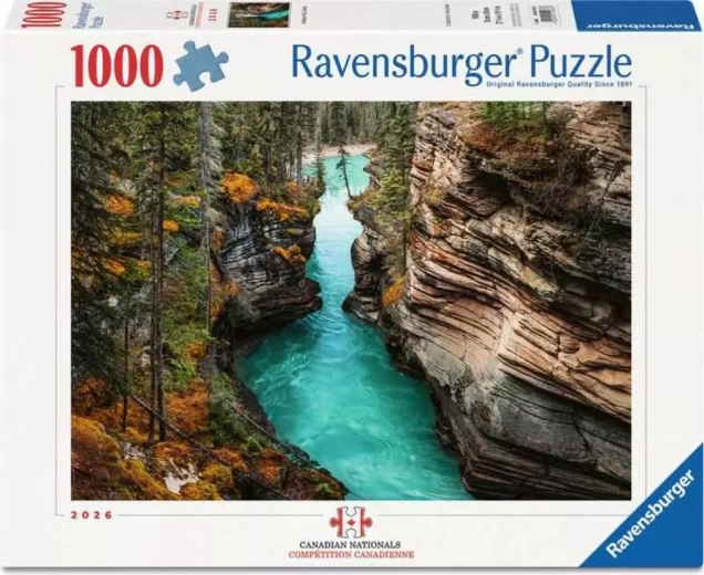 Puzzle Ravensburger Canadian Nationals: Wodospad Athabasca 1000 elementów