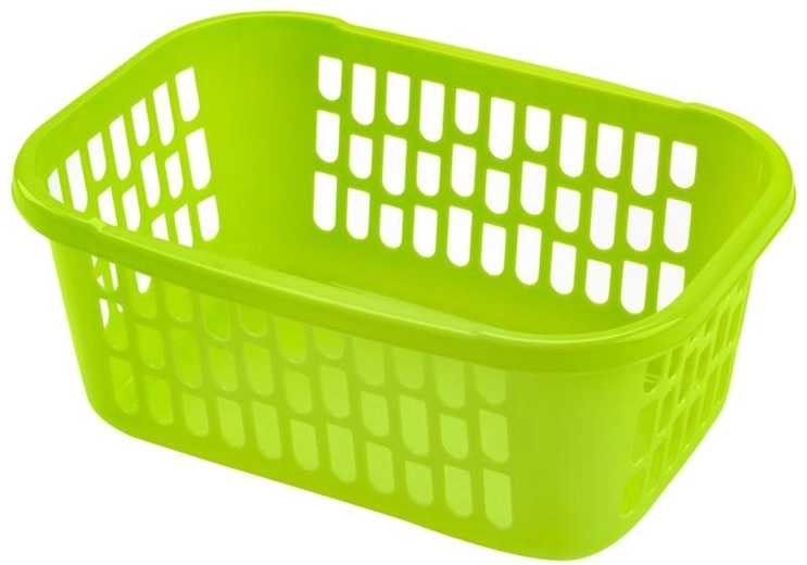 Plastowy koszyk do przechowywania HEIDRUN 39 × 28 × 16 cm, mix kolorów