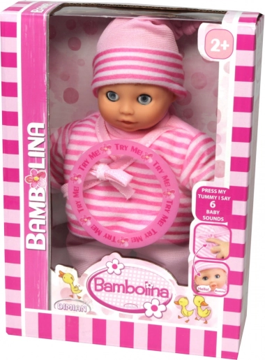 Interaktywna lalka Bambolina 20 cm