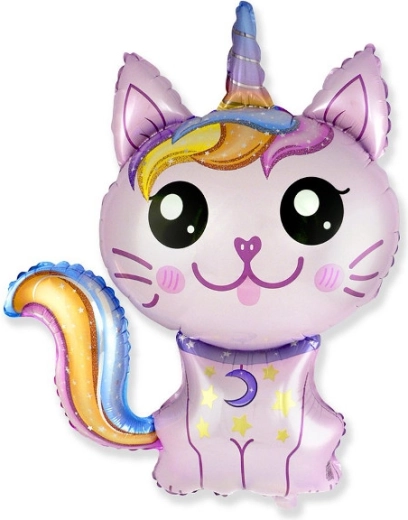 Balon foliowy Magiczny kot 88 × 73 cm