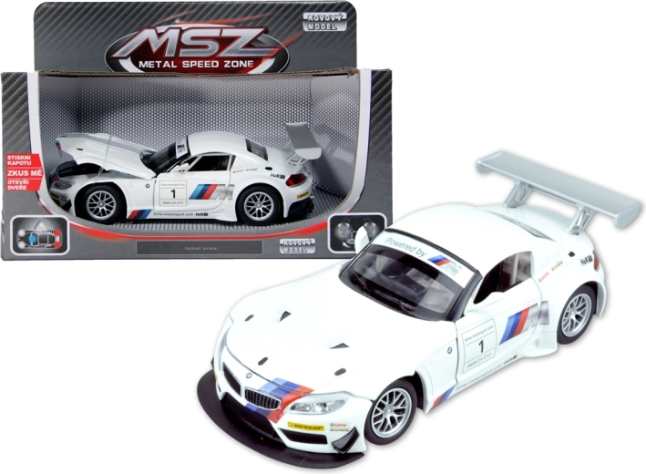 Metalowy model auta 1:24 BMW Z4 GT3 ze światłem i dźwiękiem
