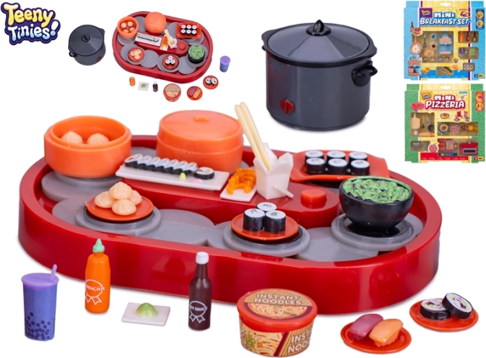 Teeny Tinies zestaw mini akcesoriów do restauracji dla lalek