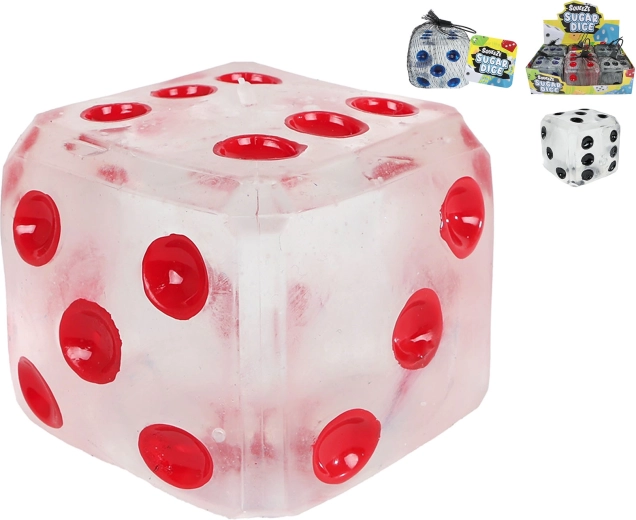 Kostka do zabawy Sugar Mega – rozciągliwa 7 cm (6 szt.)