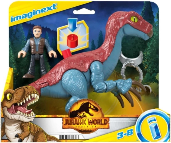 Imaginext JURASSIC WORLD – figurki Therizinozaura i Owena