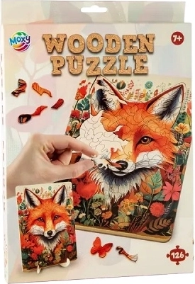 Drewniane puzzle CCG Lis 126 elementów