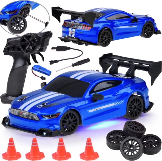 Zdalnie sterowany sportowy samochód 4x4 z funkcją driftu 1:24