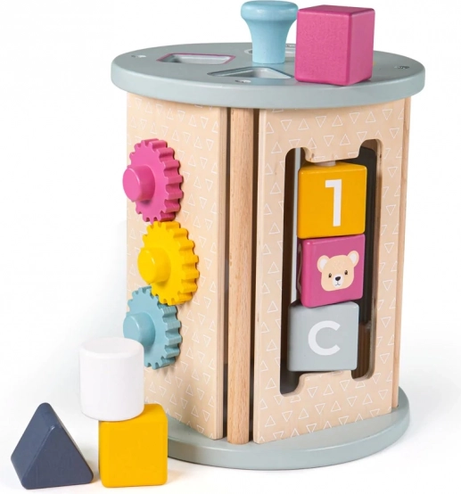 Motoryczny aktywny walec BIGJIGS TOYS z drewna FSC