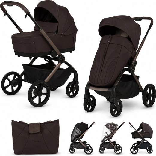 Adamex Como wózek wielofunkcyjny 2 w 1 Chocolate Brown