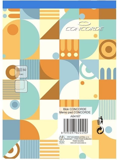 Blok CONCORDE A6 czysty, 50 arkuszy