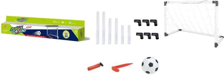 Bramka piłkarska z piłką i pompką dla dzieci