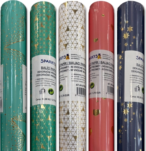 Papier do pakowania 200 × 70 cm – różne motywy