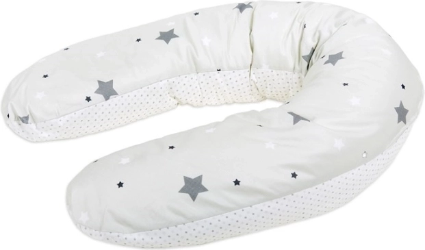 Träumeland poduszka do karmienia design 5 szara stars