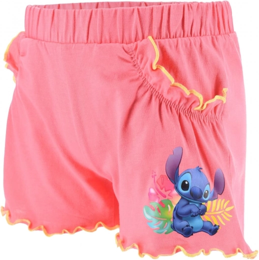 Dziecięce różowe szorty Lilo i Stitch