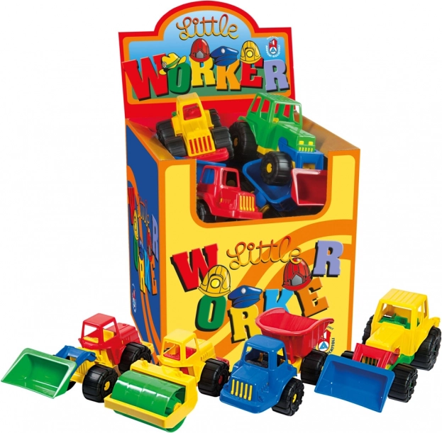 Budowlany samochód na piasek kolorowy