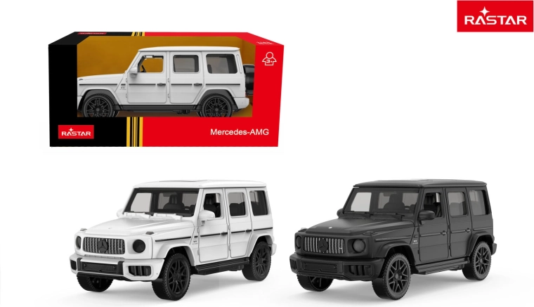 Metalowy model auta Rastar Mercedes AMG G63 biały 1:43