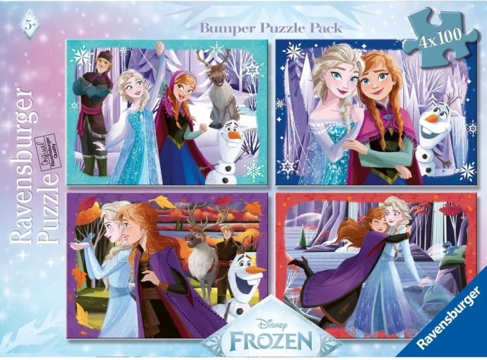 Puzzle Ravensburger Disney Kraina Lodu 4×100 elementów