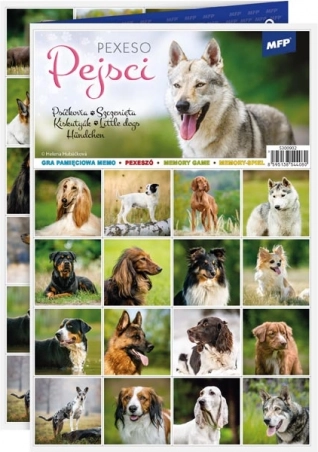 Pexeso dla dzieci Pieski na 3xA4